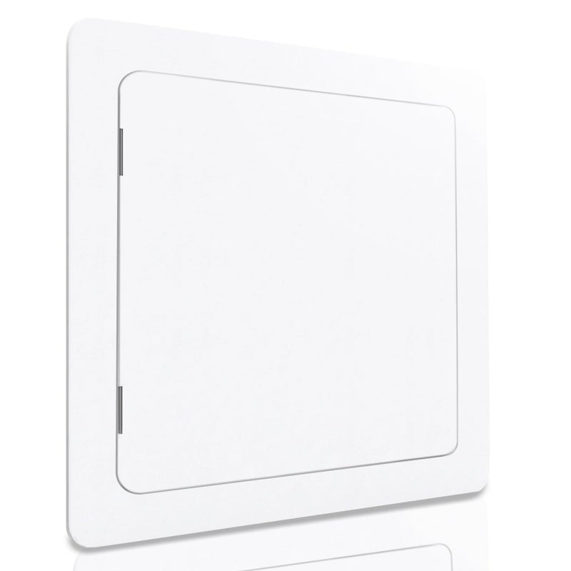 Morvat Access Panel 8x8 Inch for Drywall & Ceiling with Door, Heavy-Duty Durable ABS Plastic & Easy Install Access Box, Wall Hole Cover Plate for Plumbing & Electrical Cables & Wiring, White - Image 1